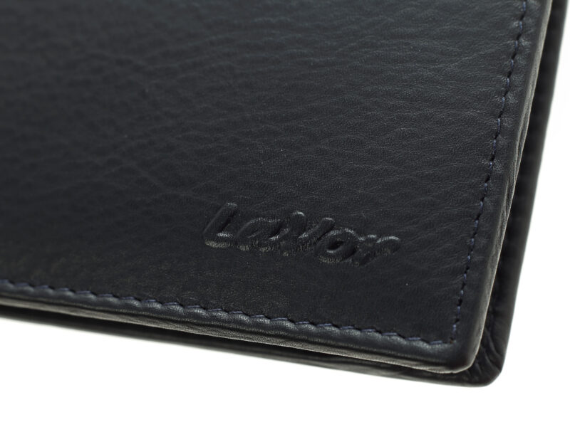 LaVor 1-3836 Ανδρικό Δερμάτινο Πορτοφόλι με RFID Μπλε - Image 3