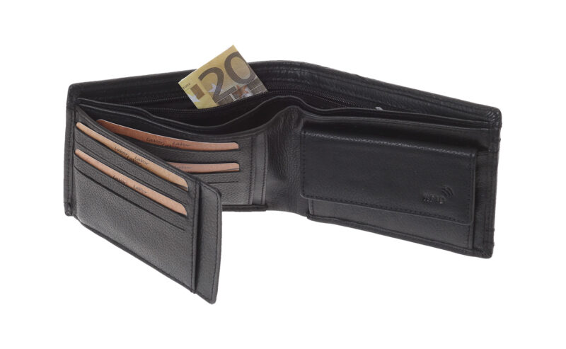 LaVor 1-3837 Ανδρικό Δερμάτινο Πορτοφόλι με RFID Μαυρο - Image 2