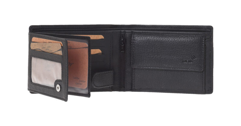 LaVor 1-3838 Ανδρικό Δερμάτινο Πορτοφόλι με RFID Μαυρο - Image 2