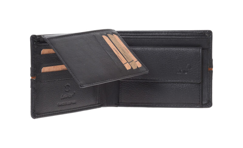 LaVor 1-3836 Ανδρικό Δερμάτινο Πορτοφόλι με RFID Μαυρο - Image 2