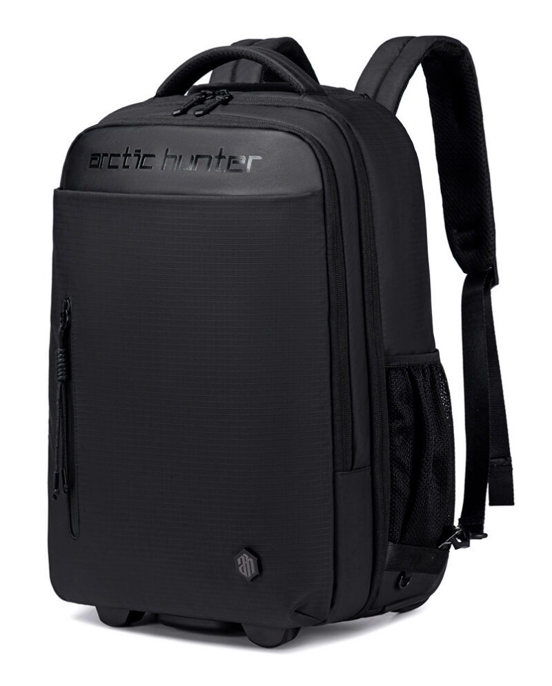 ARCTIC HUNTER τσάντα ταξιδίου LG1500165 με θήκη laptop 15.6", τροχήλατη, 27L, μαύρη