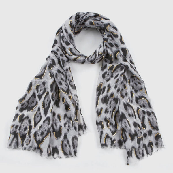 VERDE ΓΥΝΑΙΚΕΙΑ ΕΣΑΡΠΑ 03-0002532 ANIMAL PRINT ΜΑΥΡΟ