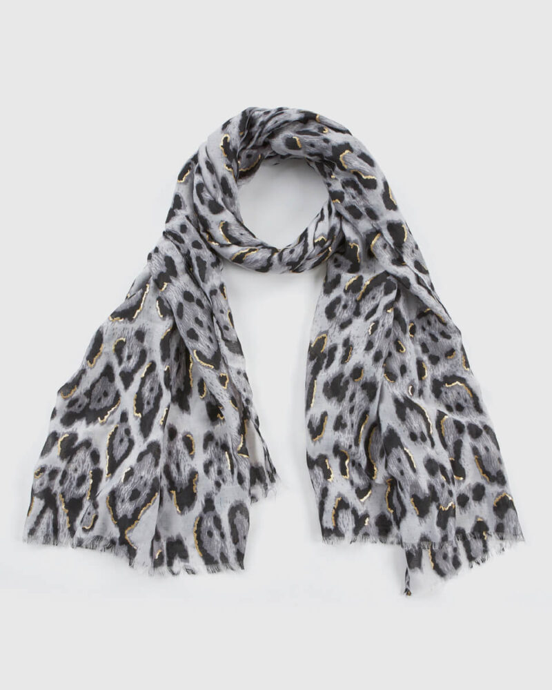 VERDE ΓΥΝΑΙΚΕΙΑ ΕΣΑΡΠΑ 03-0002532 ANIMAL PRINT ΜΑΥΡΟ