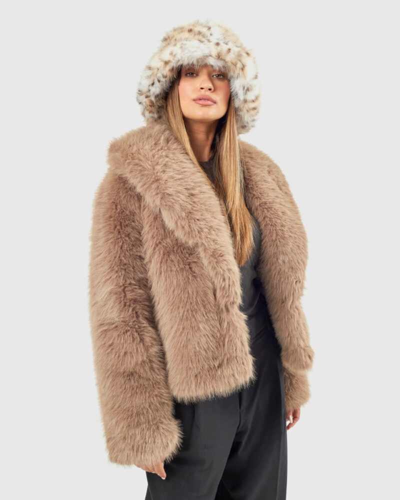VERDE ΓΥΝΑΙΚΕΙΟ ΚΑΠΕΛΟ 05-0000848 ANIMAL PRINT ΜΠΕΖ - Image 3