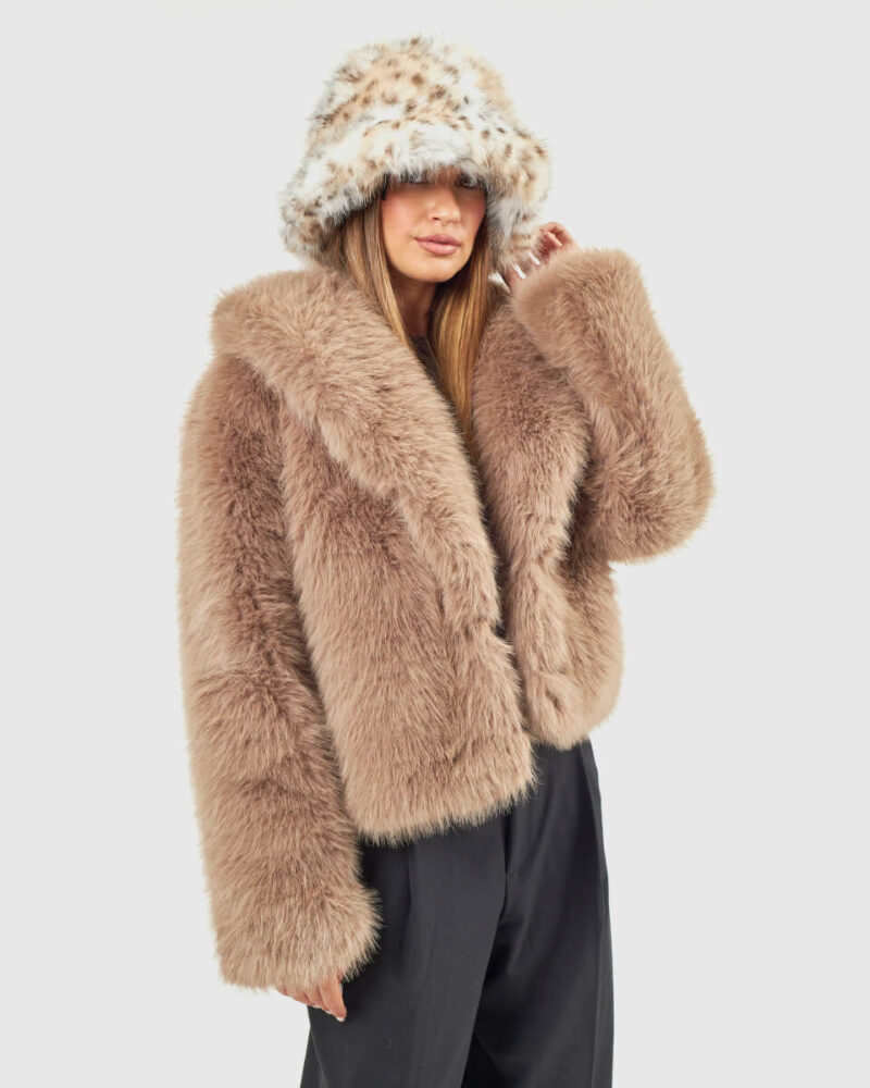 VERDE ΓΥΝΑΙΚΕΙΟ ΚΑΠΕΛΟ 05-0000848 ANIMAL PRINT ΜΠΕΖ - Image 5