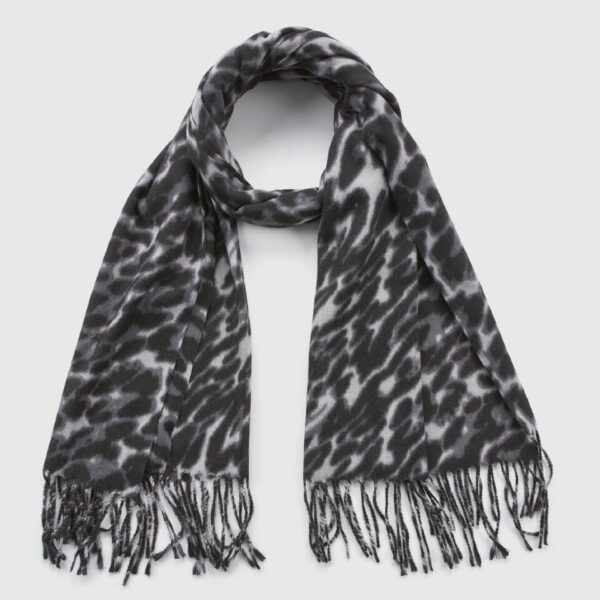 VERDE ΓΥΝΑΙΚΕΙΟ ΚΑΣΚΟΛ 06-0001331 ANIMAL PRINT ΜΑΥΡΟ