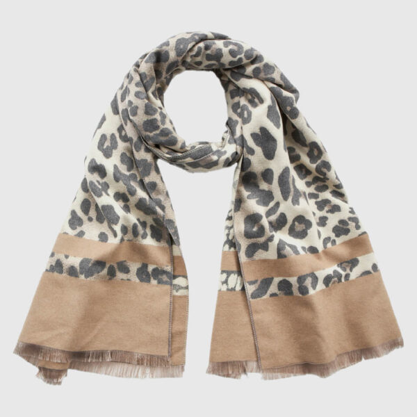 VERDE ΓΥΝΑΙΚΕΙΟ ΚΑΣΚΟΛ 06-0001342  ANIMAL PRINT ΜΠΕΖ