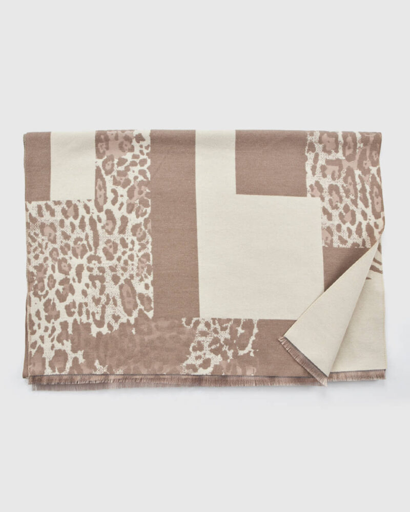 VERDE ΓΥΝΑΙΚΕΙΟ ΚΑΣΚΟΛ 06-0001344  ANIMAL PRINT ΜΠΕΖ - Image 2