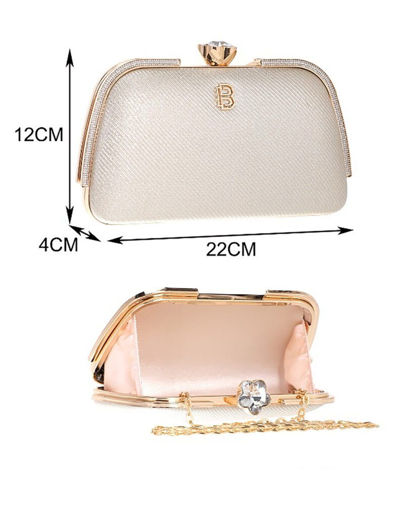 Τσάντα φάκελος clutch CK-6056 - Χρυσό - Image 2