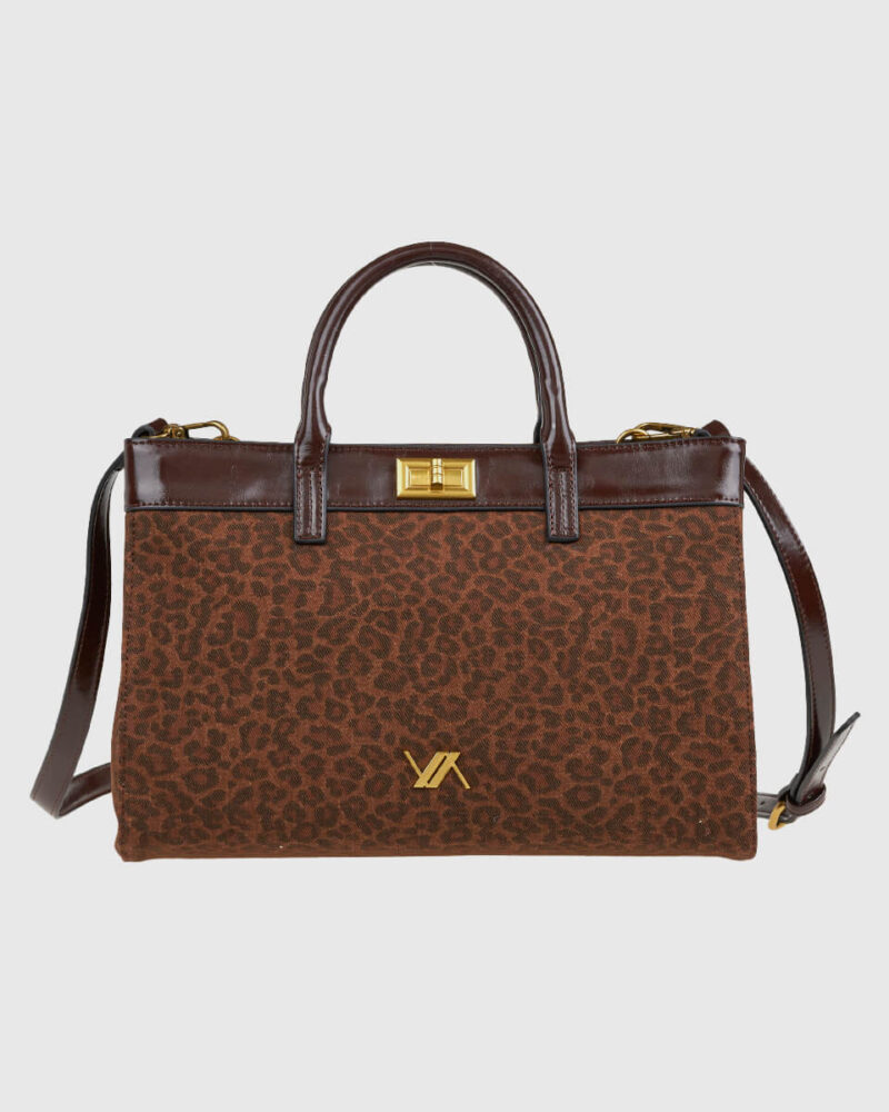 VERDE ΓΥΝΑΙΚΕΙΑ ΤΣΑΝΤΑ ΧΕΙΡΟΣ 16-0008238  ΚΙΝ ANIMAL PRINT