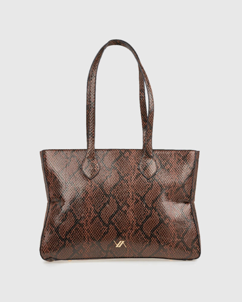 VERDE ΓΥΝΑΙΚΕΙΑ ΤΣΑΝΤΑ ΩΜΟΥ 16-0008239 ANIMAL PRINT ΚΑΦΕ