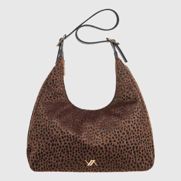 VERDE ΓΥΝΑΙΚΕΙΑ ΤΣΑΝΤΑ ΩΜΟΥ 16-0008265 ANIMAL PRINT ΚΑΦΕ