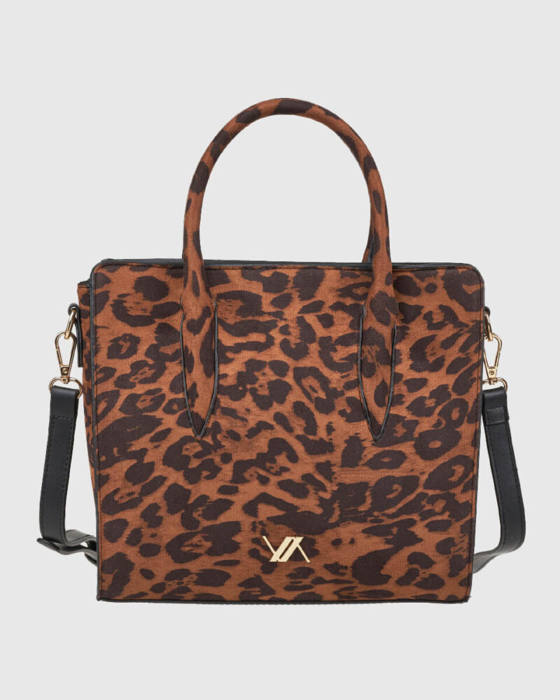 VERDE ΓΥΝΑΙΚΕΙΑ ΤΣΑΝΤΑ ΧΕΙΡΟΣ 16-0008296  ANIMAL PRINT ΚΑΦΕ - Image 2