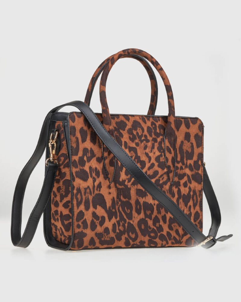 VERDE ΓΥΝΑΙΚΕΙΑ ΤΣΑΝΤΑ ΧΕΙΡΟΣ 16-0008296  ANIMAL PRINT ΚΑΦΕ - Image 3