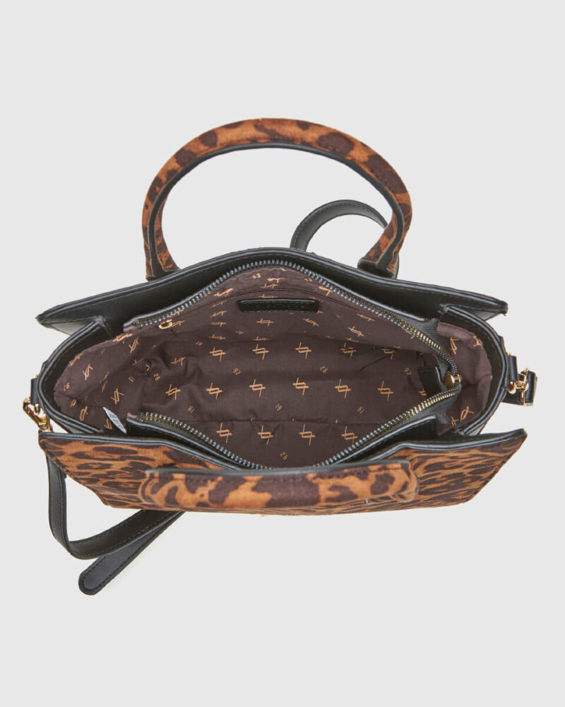 VERDE ΓΥΝΑΙΚΕΙΑ ΤΣΑΝΤΑ ΧΕΙΡΟΣ 16-0008296  ANIMAL PRINT ΚΑΦΕ - Image 4