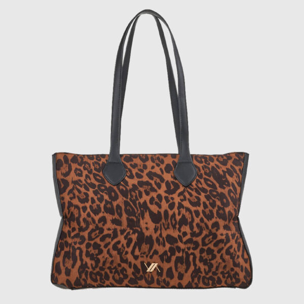 VERDE ΓΥΝΑΙΚΕΙΑ ΤΣΑΝΤΑ ΩΜΟΥ 16-0008297  ANIMAL PRINT ΚΑΦΕ