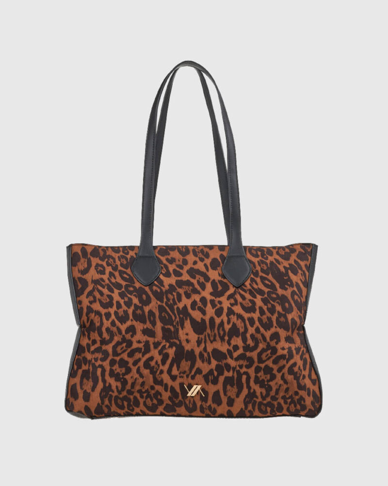 VERDE ΓΥΝΑΙΚΕΙΑ ΤΣΑΝΤΑ ΩΜΟΥ 16-0008297  ANIMAL PRINT ΚΑΦΕ