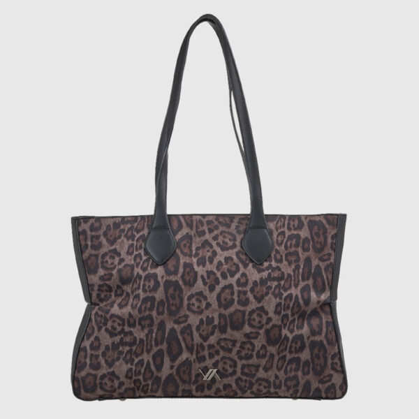 VERDE ΓΥΝΑΙΚΕΙΑ ΤΣΑΝΤΑ ΩΜΟΥ 16-0008297  ANIMAL PRINT ΜΑΥΡΟ