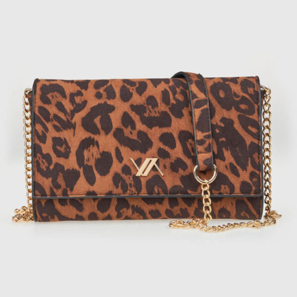 VERDE ΓΥΝΑΙΚΕΙΑ ΤΣΑΝΤΑ ΧΙΑΣΤΙ 16-0008298  ANIMAL PRINT ΚΑΦΕ