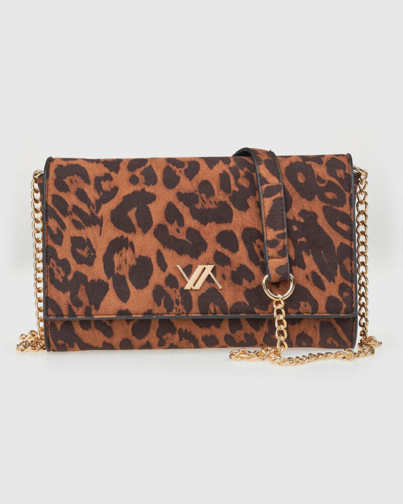 VERDE ΓΥΝΑΙΚΕΙΑ ΤΣΑΝΤΑ ΧΙΑΣΤΙ 16-0008298  ANIMAL PRINT ΚΑΦΕ