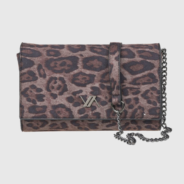 VERDE ΓΥΝΑΙΚΕΙΑ ΤΣΑΝΤΑ ΧΙΑΣΤΙ 16-0008298  ANIMAL PRINT ΜΑΥΡΟ