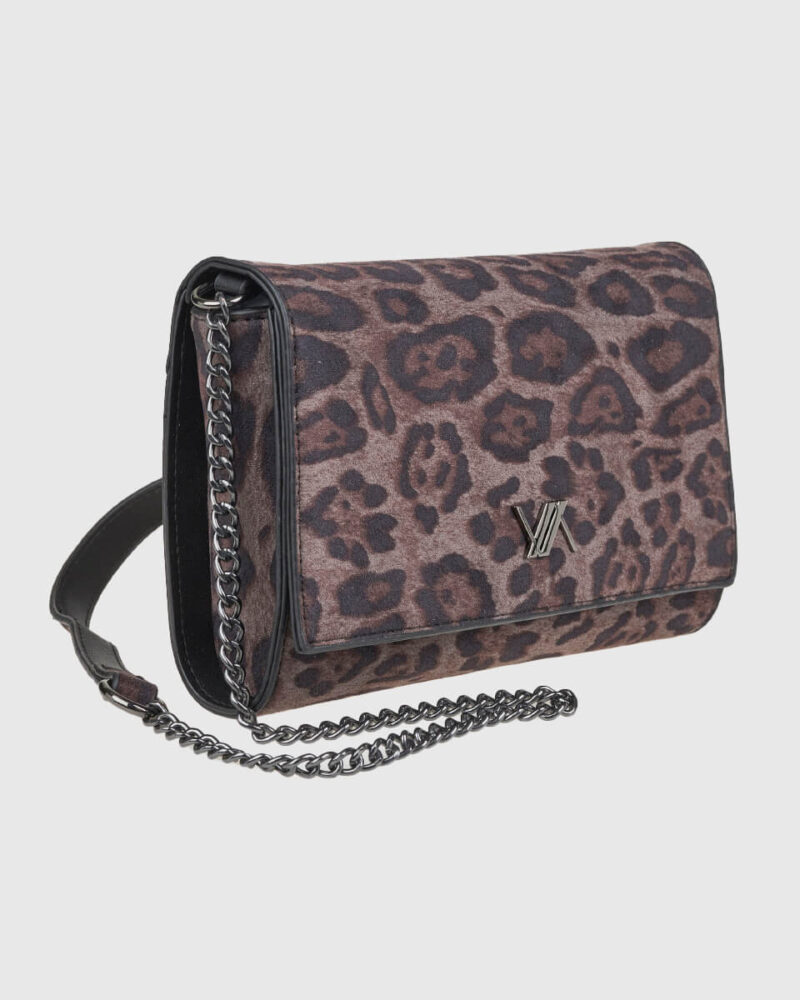 VERDE ΓΥΝΑΙΚΕΙΑ ΤΣΑΝΤΑ ΧΙΑΣΤΙ 16-0008298  ANIMAL PRINT ΜΑΥΡΟ - Image 2