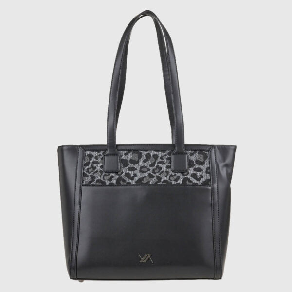 VERDE ΓΥΝΑΙΚΕΙΑ ΤΣΑΝΤΑ ΩΜΟΥ 16-0008309  ANIMAL PRINT ΜΑΥΡΟ