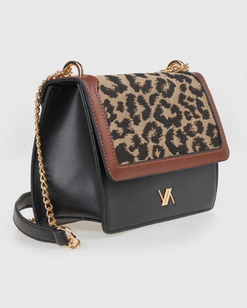 VERDE ΓΥΝΑΙΚΕΙΑ ΤΣΑΝΤΑ ΩΜΟΥ 16-0008310  ANIMAL PRINT ΚΑΦΕ - Image 4