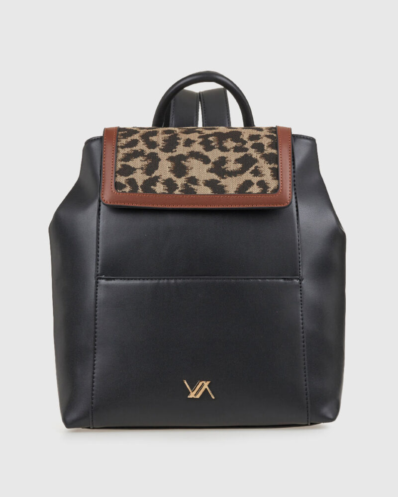 VERDE ΓΥΝΑΙΚΕΙΟ ΣΑΚΙΔΙΟ ΠΛΑΤΗΣ 16-0008311  ANIMAL PRINT ΚΑΦΕ