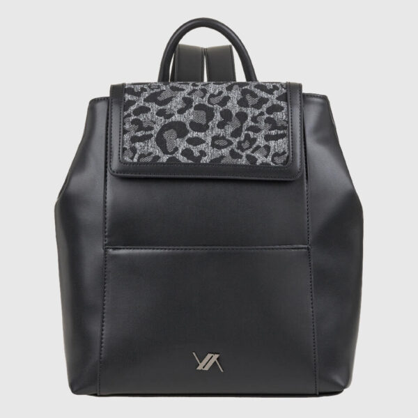 VERDE ΓΥΝΑΙΚΕΙΟ ΣΑΚΙΔΙΟ ΠΛΑΤΗΣ 16-0008311  ANIMAL PRINT ΜΑΥΡΟ