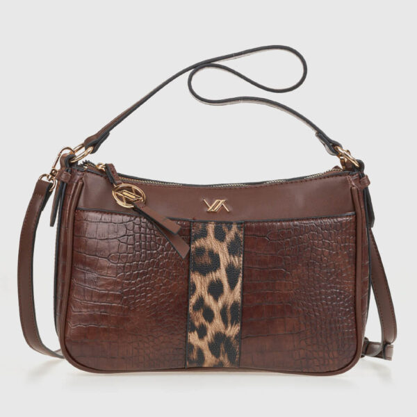 VERDE ΓΥΝΑΙΚΕΙΑ ΤΣΑΝΤΑ ΩΜΟΥ 16-0008318 ANIMAL PRINT ΚΑΦΕ