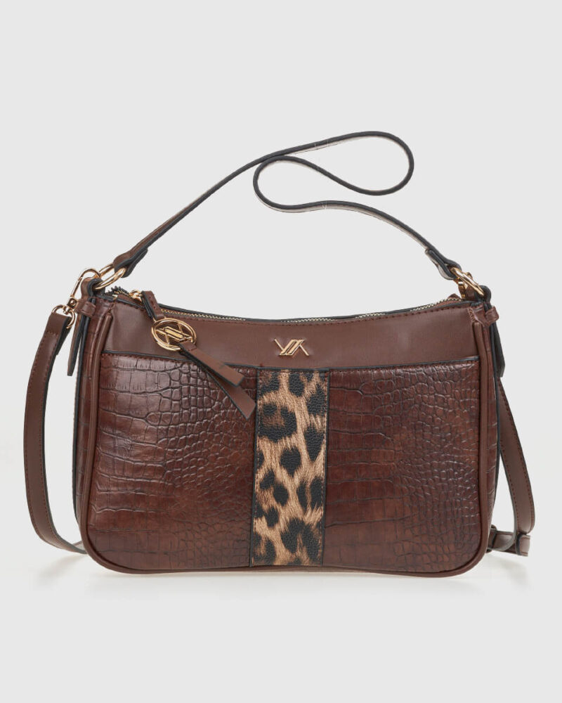 VERDE ΓΥΝΑΙΚΕΙΑ ΤΣΑΝΤΑ ΩΜΟΥ 16-0008318 ANIMAL PRINT ΚΑΦΕ
