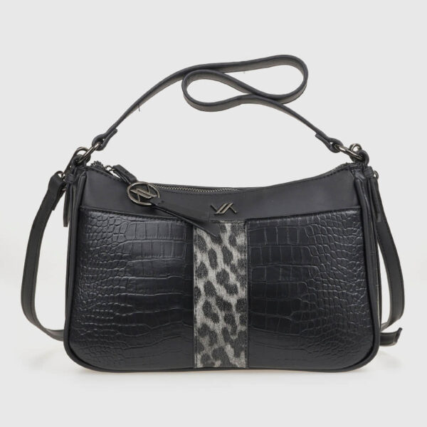 VERDE ΓΥΝΑΙΚΕΙΑ ΤΣΑΝΤΑ ΩΜΟΥ 16-0008318 ANIMAL PRINT ΜΑΥΡΟ