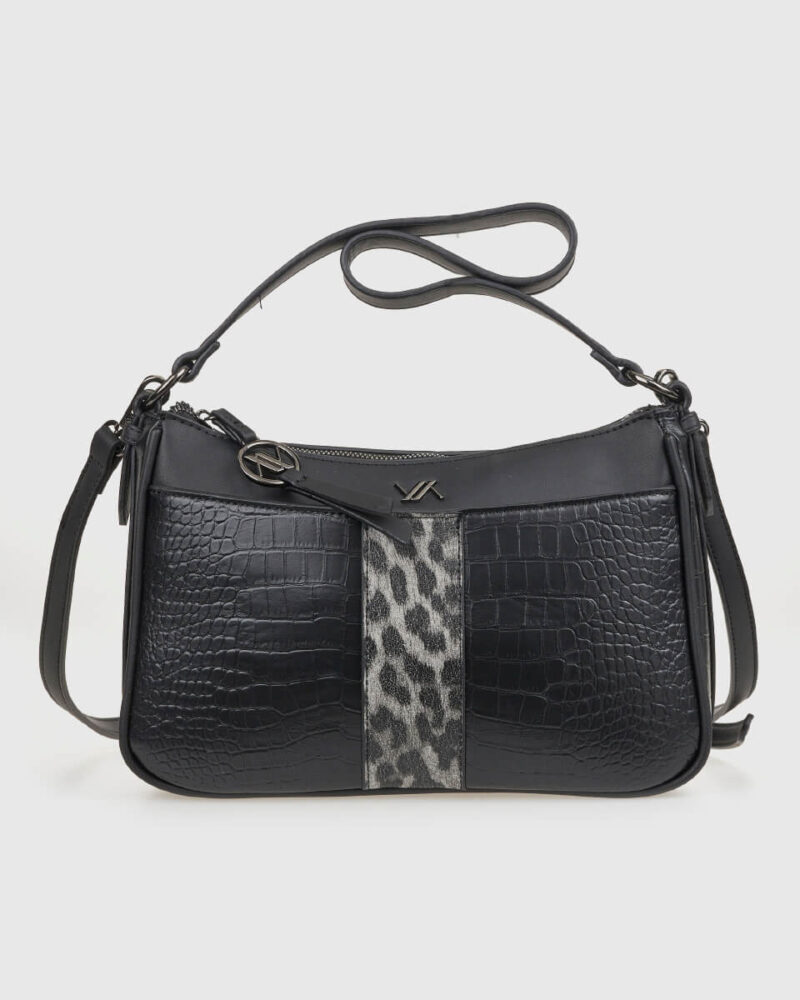 VERDE ΓΥΝΑΙΚΕΙΑ ΤΣΑΝΤΑ ΩΜΟΥ 16-0008318 ANIMAL PRINT ΜΑΥΡΟ