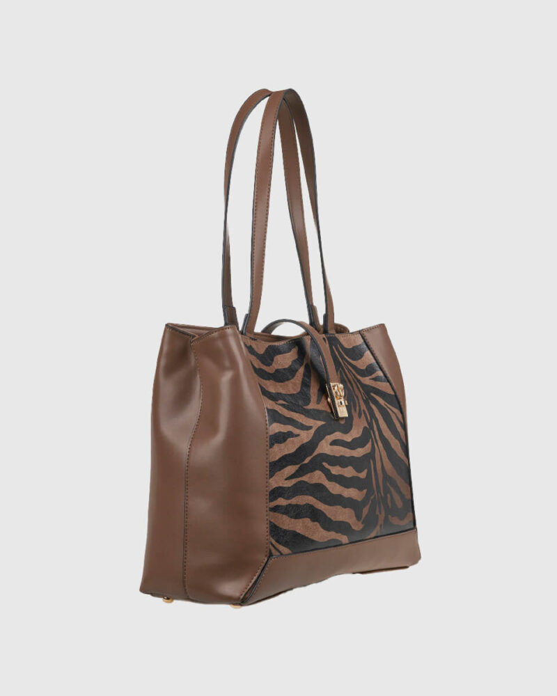 VERDE ΓΥΝΑΙΚΕΙΑ ΤΣΑΝΤΑ ΩΜΟΥ 16-0008324 ANIMAL PRINT ΚΑΦΕ - Image 2