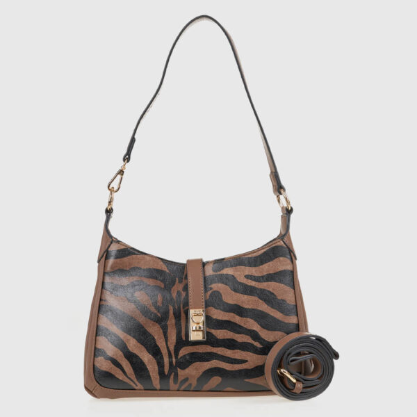 VERDE ΓΥΝΑΙΚΕΙΑ ΤΣΑΝΤΑ ΩΜΟΥ 16-0008325 ANIMAL PRINT ΚΑΦΕ