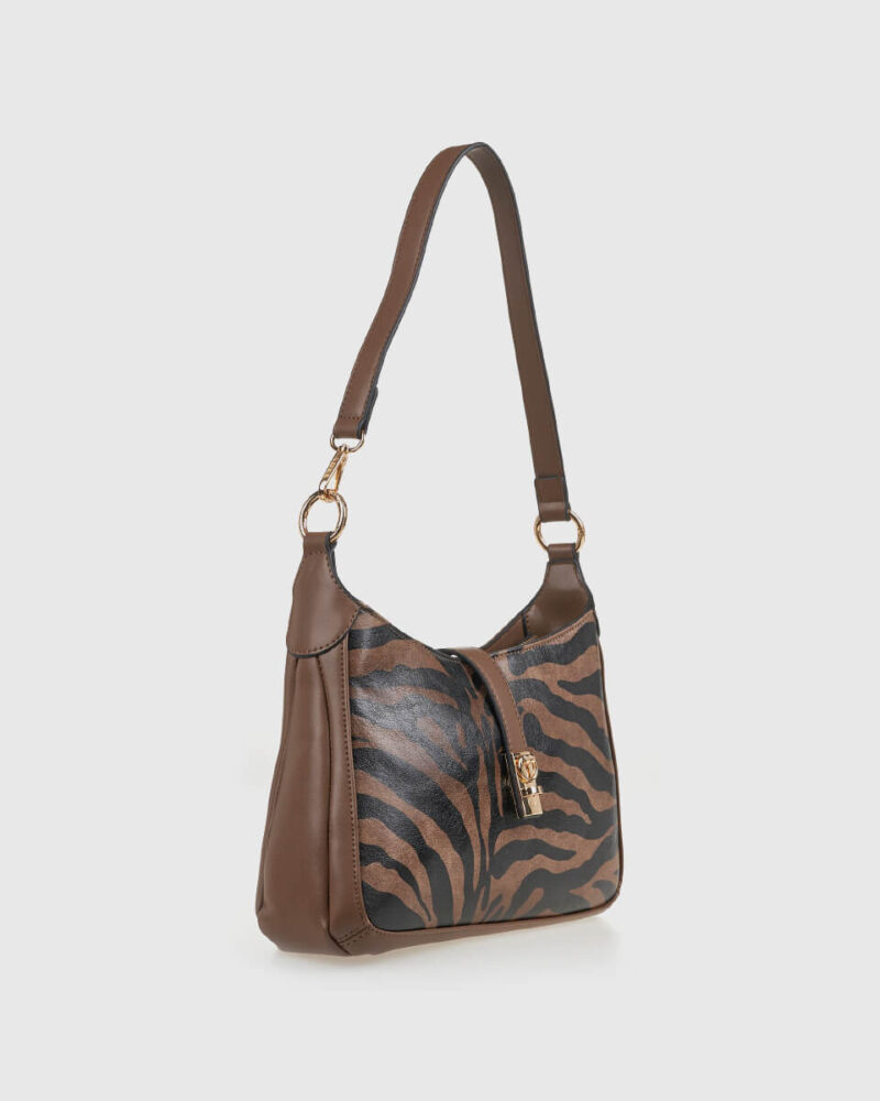 VERDE ΓΥΝΑΙΚΕΙΑ ΤΣΑΝΤΑ ΩΜΟΥ 16-0008325 ANIMAL PRINT ΚΑΦΕ - Image 2