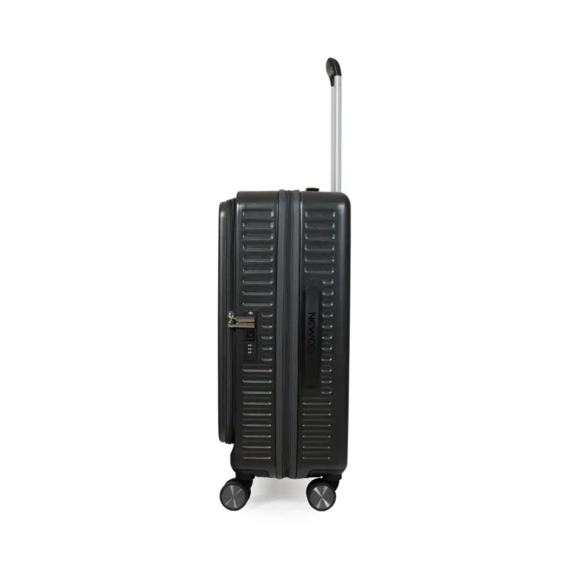 Βαλίτσες σετ Newcom (ABS+PC) μεσαία μεγάλη N1605 dark grey - Image 4