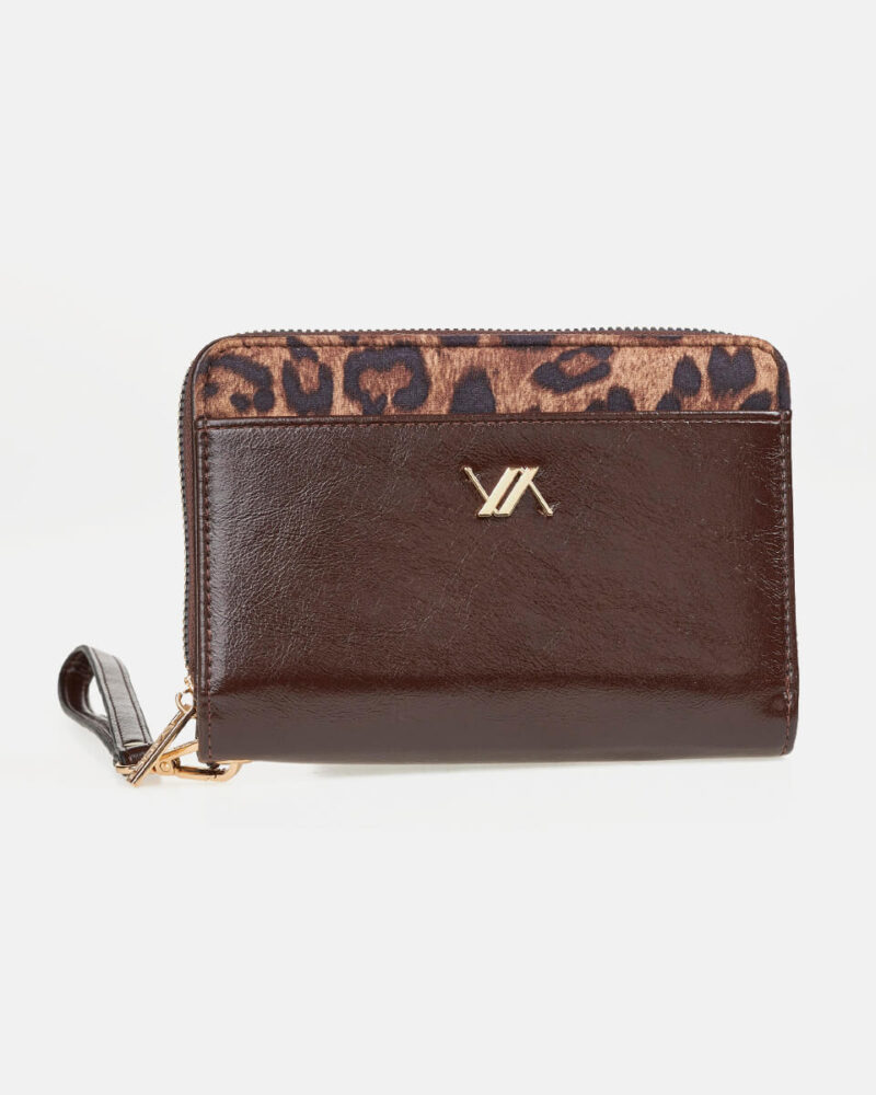 VERDE ΓΥΝΑΙΚΕΙΟ ΠΟΡΤΟΦΟΛΙ 18-0001544  ANIMAL PRINT ΚΑΦΕ