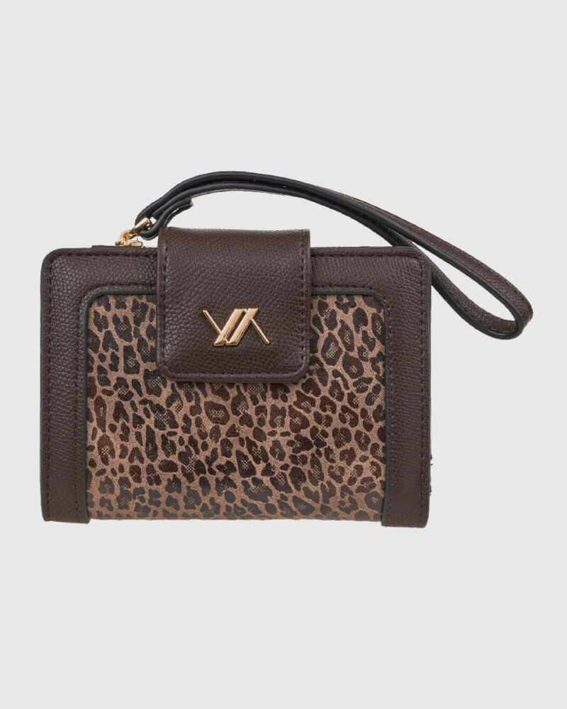 VERDE ΓΥΝΑΙΚΕΙΟ ΠΟΡΤΟΦΟΛΙ 18-0001547 ΑΣ ANIMAL PRINT ΚΑΦΕ