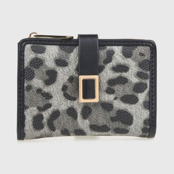 VERDE ΓΥΝΑΙΚΕΙΟ ΠΟΡΤΟΦΟΛΙ 18-0001558 ANIMAL PRINT ΜΑΥΡΟ