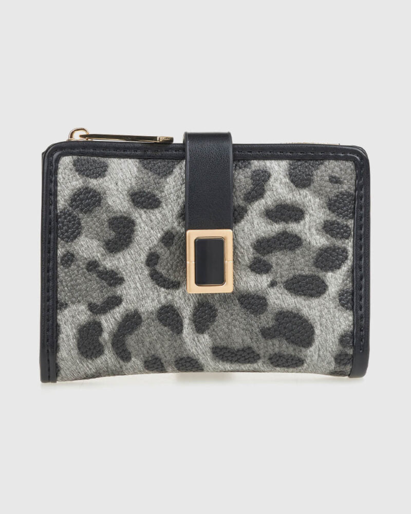VERDE ΓΥΝΑΙΚΕΙΟ ΠΟΡΤΟΦΟΛΙ 18-0001558 ANIMAL PRINT ΜΑΥΡΟ