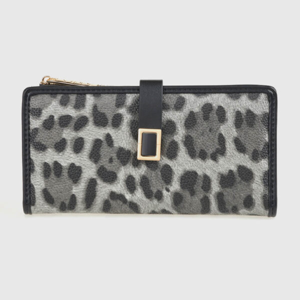 VERDE ΓΥΝΑΙΚΕΙΟ ΠΟΡΤΟΦΟΛΙ 18-0001559 ANIMAL PRINT ΜΑΥΡΟ