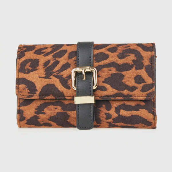VERDE ΓΥΝΑΙΚΕΙΟ ΠΟΡΤΟΦΟΛΙ 18-0001566 ΕΘΑΝ ANIMAL PRINT ΚΑΦΕ