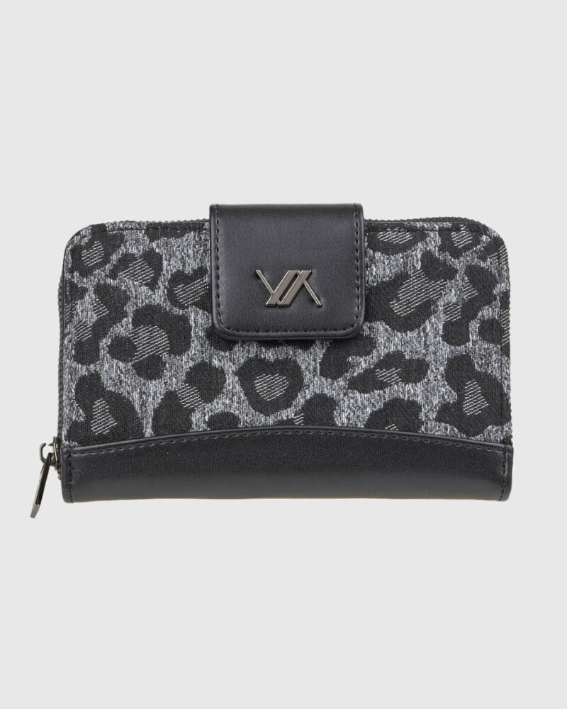 VERDE ΓΥΝΑΙΚΕΙΟ ΠΟΡΤΟΦΟΛΙ 18-0001572 ANIMAL PRINT ΜΑΥΡΟ