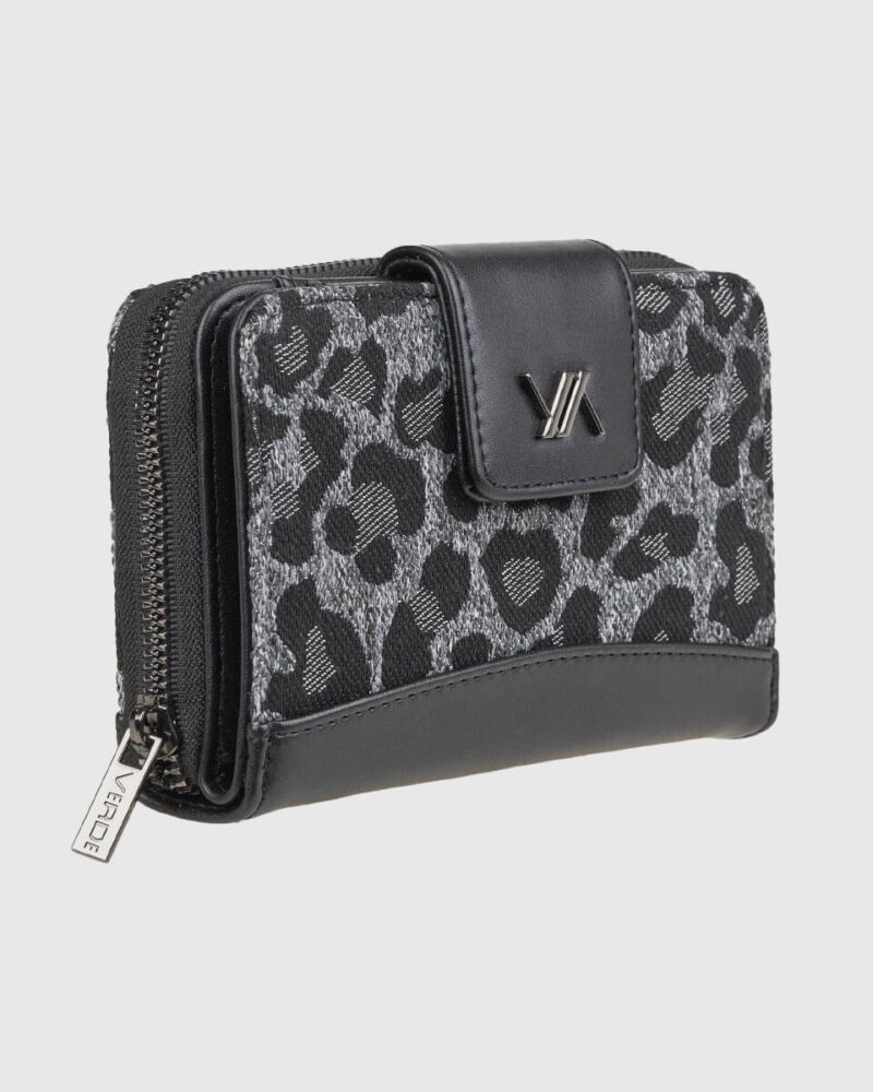 VERDE ΓΥΝΑΙΚΕΙΟ ΠΟΡΤΟΦΟΛΙ 18-0001572 ANIMAL PRINT ΜΑΥΡΟ - Image 2