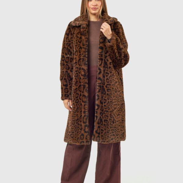 VERDE ΓΥΝΑΙΚΕΙΟ ΓΟΥΝΙΝΟ ΠΑΛΤΟ 33-0000729 ANIMAL PRINT