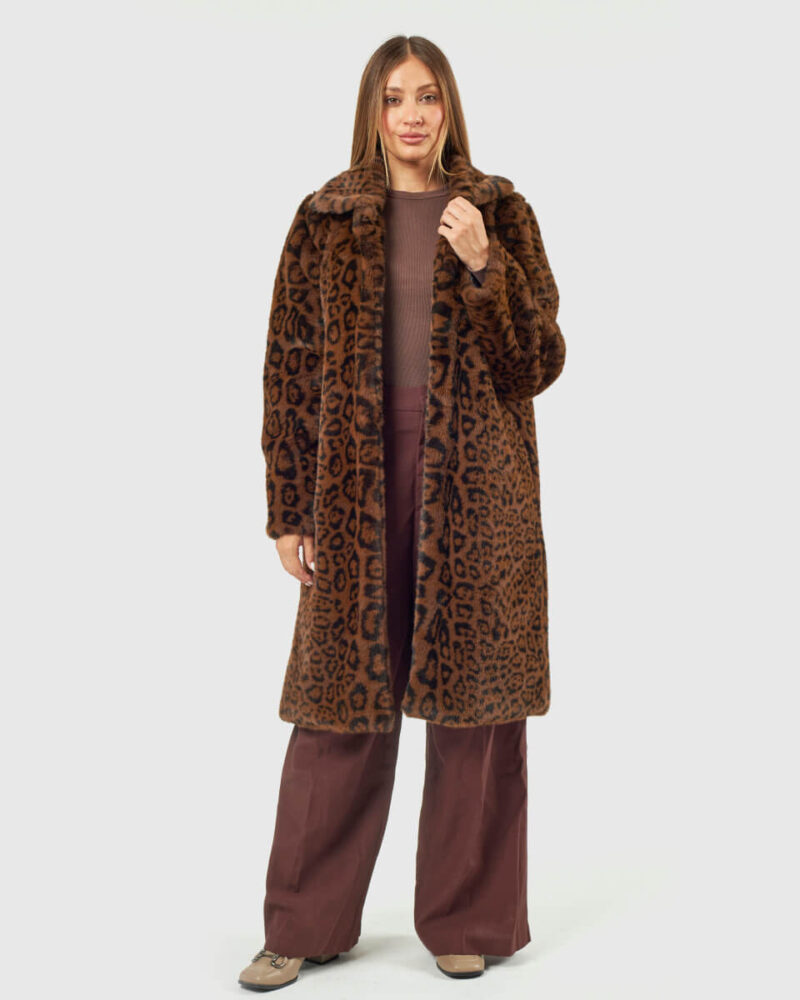 VERDE ΓΥΝΑΙΚΕΙΟ ΓΟΥΝΙΝΟ ΠΑΛΤΟ 33-0000729 ANIMAL PRINT
