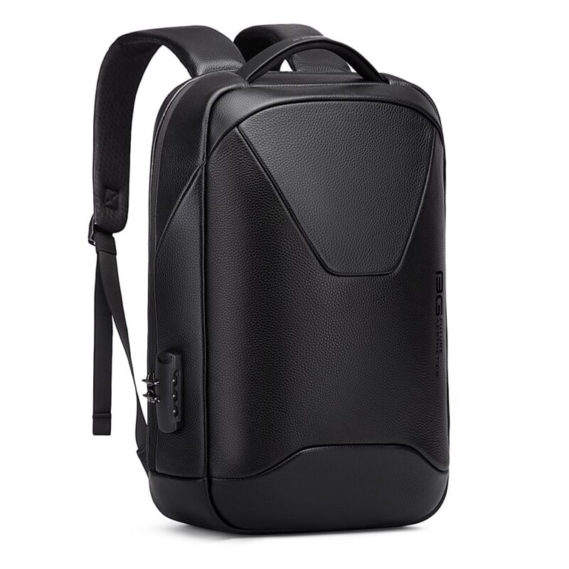 Δερμάτινο Σακίδιο πλάτης 21L Laptop 15,6” Bange 6621 μαύρο - Image 5