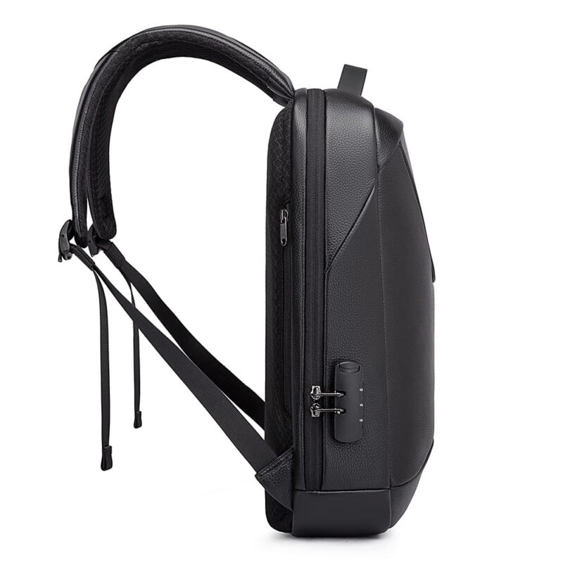 Δερμάτινο Σακίδιο πλάτης 21L Laptop 15,6” Bange 6621 μαύρο - Image 6